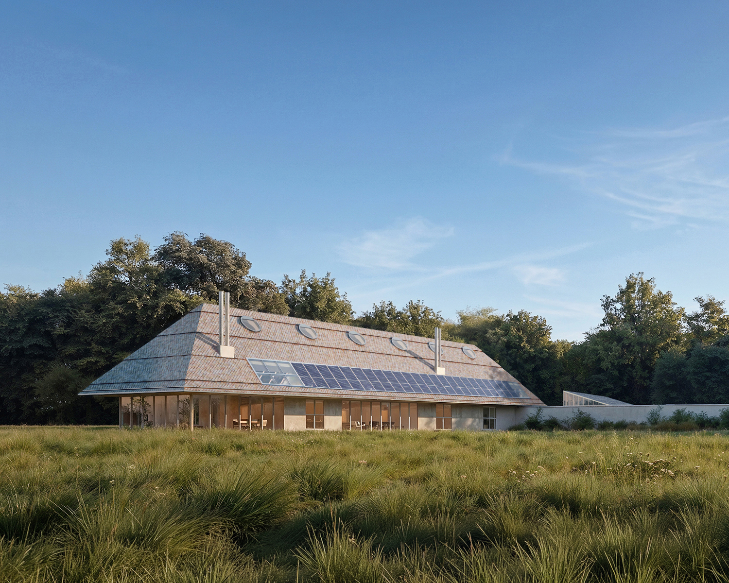 main pavillion house at mines park cgi